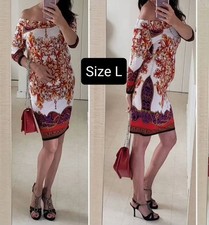 Women's Fashion Elegant Bodycon Dress Colorful Open Shoulders Kneelength Sz L