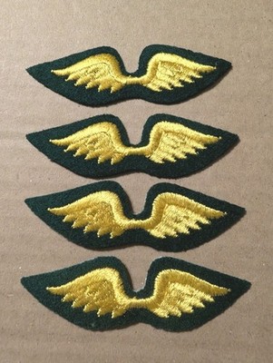Girl Scout Brownie Fly Up Wings Patch Vintage 1970 s - Now Set Of 4 