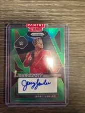 2024 Panini Prizm WWE Legendary Signatures Jerry Lawler #LS-JLW Green Signatures