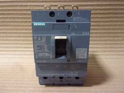 NEW Siemens 3VA 3VA4 3VA4110-6ED34-0AA0 3 Pole 100 Amp 600v Circuit Breaker NTO