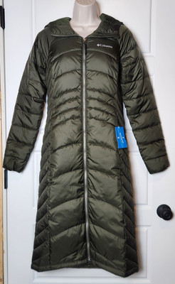 NWT Columbia Karis Gale Full Length Hooded Jacket Greenscape