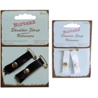 Shoulder Strap Retainers - 10mm - White or Black - 100% Nylon - NBR