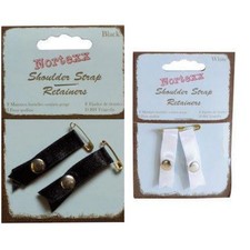 Shoulder Strap Retainers - 10mm - White or Black - 100 Nylon - NBR