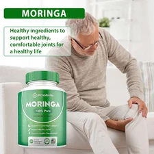 Rosabella Moringa Powder Capsules Support Bones Joints Immune Digestion