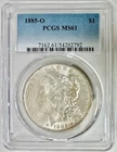1885-O Morgan Silver Dollar, PCGS MS-61