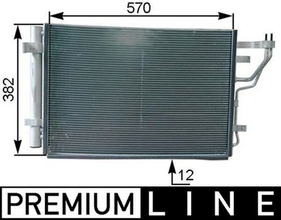 MAHLE Kondensator Klimaanlage PREMIUM LINE AC 442 000P für HYUNDAI KIA i30 FD 3