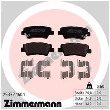 Satz Bremsbeläge Bremsklötze hinten für Hyundai I40 1 VF Ioniq AE IX35 | 2384