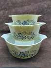 Vintage Pyrex Homestead Casserole Nesting Set 473, 474, 475