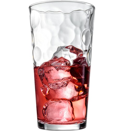 Highball Drinking Glasses Set of 10 Glass Cups by Home Essentials, 17 Oz. Gla...