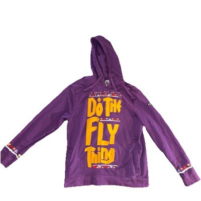 Vintage Men s XXL Born Fly  Fly To The World   Hoodie  Purple In Great Condition