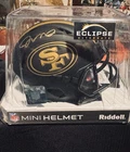 Joe Montana Autographed San Francisco 49ers Eclipse Mini Football Helmet - JSA