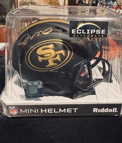 Joe Montana Autographed San Francisco 49ers Eclipse Mini Football Helmet - JSA
