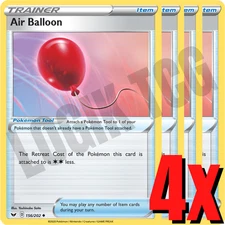 4x Air Balloon 156/202 x4 - Sword & Shield Base Set - Pokemon TCG - Playset