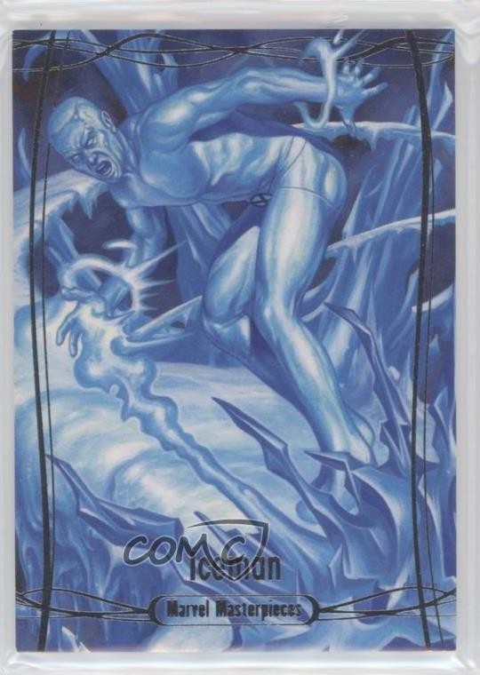 2016 Upper Deck Marvel Masterpieces 854/1499 Level 2 Iceman #62 9e1