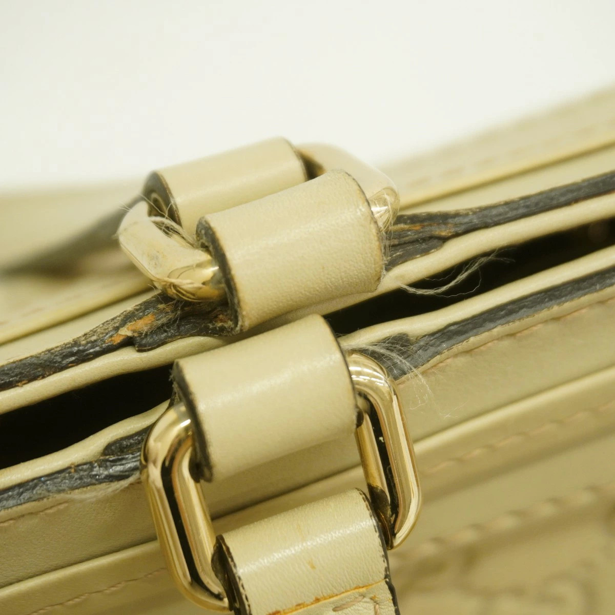Gucci Guccissima Leather Bag Ivory Champagne Gold Hardware thumbnail 6
