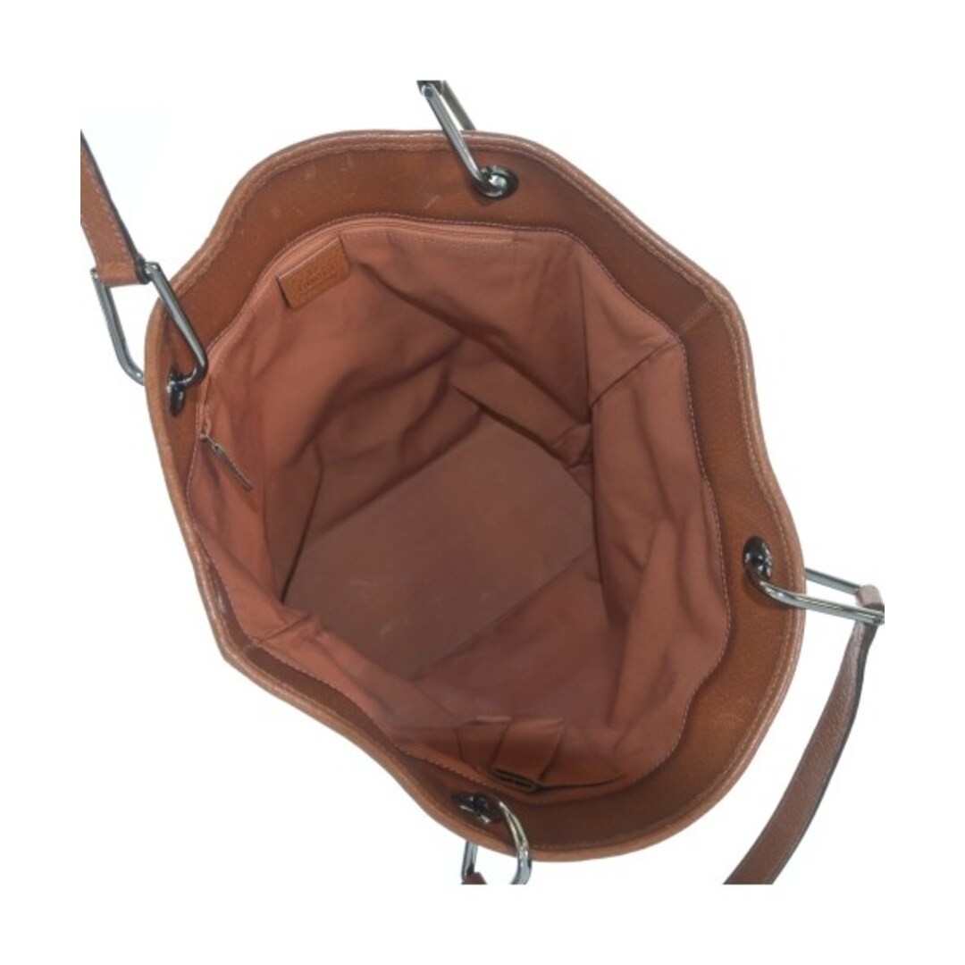 Gucci Tote Bag Beige Used Damaged Leather Shoulder Bag Free Shipping thumbnail 3