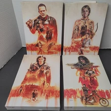 ​Set of 4 The Walking Dead Supply Drop Canvas Collection - Brian Rood Artwork