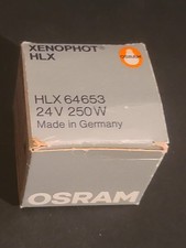NEW IN BOX OSRAM XENOPHOT 64653 HLX ELC 24V 250W GX 5.3 Xenon bulb