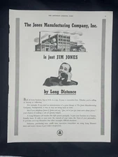 Magazine Ad* - 1937 - AT&T / Bell System - Jim Jones Manufacturing