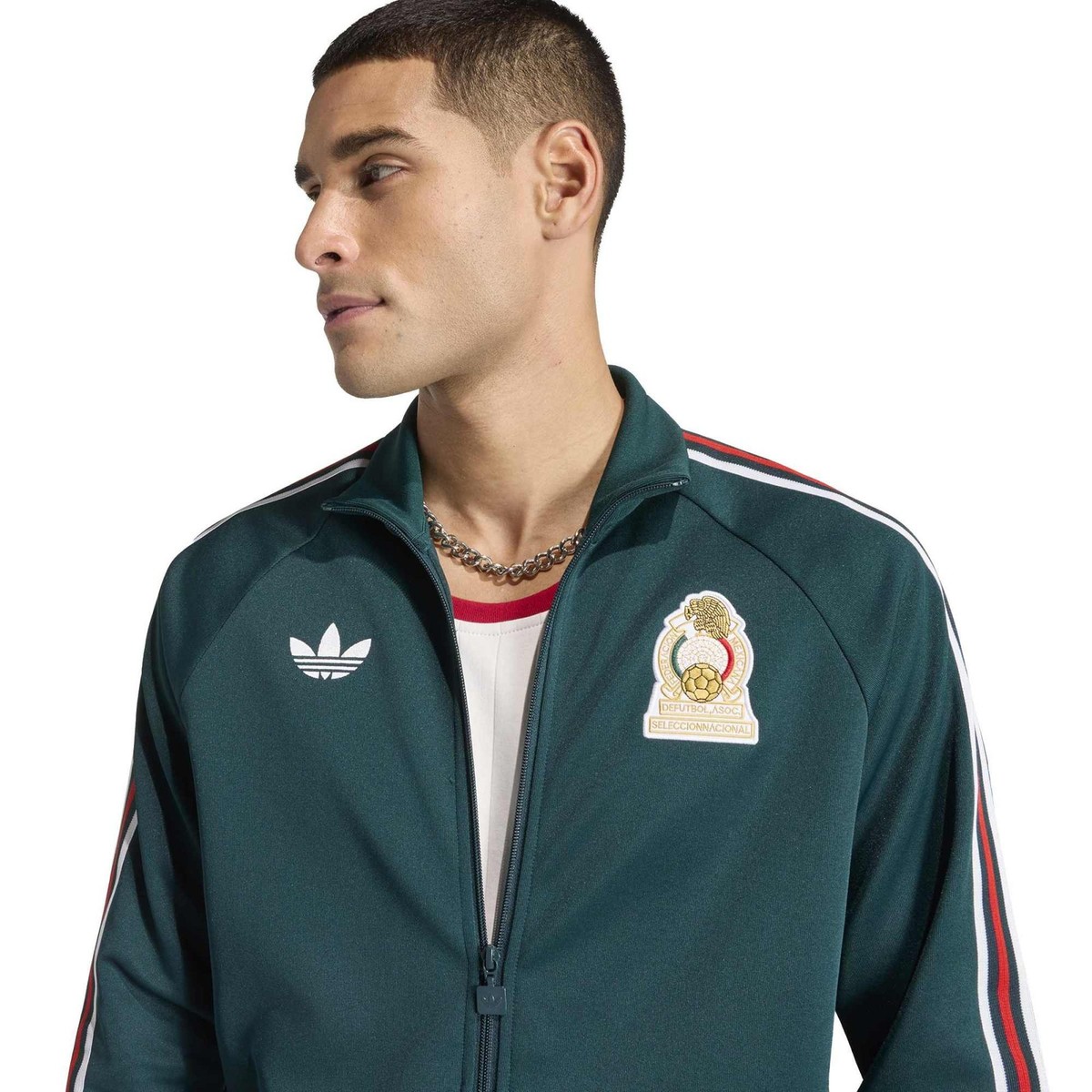 Men's adidas Teal Mexico National Team Originals Full-Zip Track