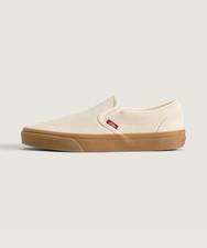 Vans Classic Slip-On Cream Burgundy VN000Z7AI661 Unisex Sneakers New