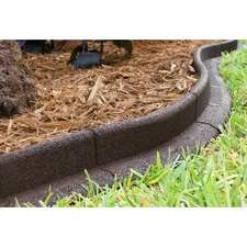 Eco Border 3" x 48" Brown Rubber No Dig Landscape Garden Border Edging (Pack 6)