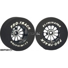 Pro Track Turbine 1-3/16 x .435 Black Drag Rear Wheels for 3/32 axle