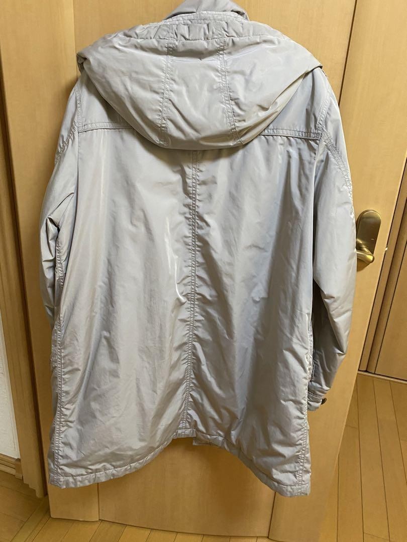 Burberry Long Coat Outerwear With Check Pattern Gray Size L For Men thumbnail 20