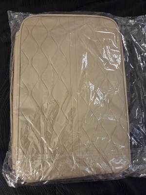 Auto Armrest Cushion Cover Center Console Box Pad Faux Leather Universal Beige
