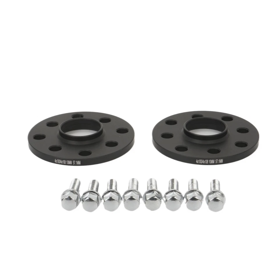 Spurverbreiterung 4x100,4x108mm 57.1mm 10mm Distanzscheiben+8 Schrauben M12x1.5 - Bild 1 von 4