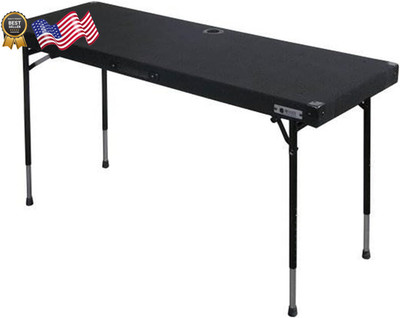 CTBC2060 Carpeted Folding Dj Table with Adjustable Leg System