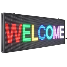 40X14"LED Scrolling Sign Programmable P10 Digital Full Color Display Board