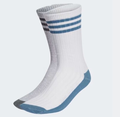 Adidas Adventure Socks 2 Pack Light Grey Heather / White - HM1761