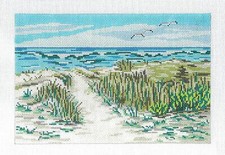 Dune Path to the Beach Large HP 18 mesh Needlepoint Canvas by Needle Crossings