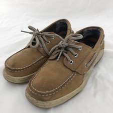 Sperry Top-Sider Boys Dark Tan Billfish Boat Shoes Size 3M