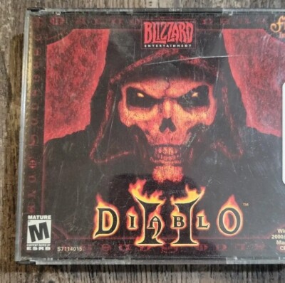 Diablo II 2 Video Game PC / MAC Windows 2000/98/95/NT CD-ROM 2 Disc Read 