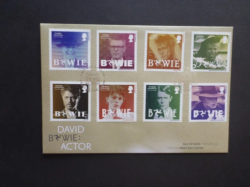 ISLE OF MAN 2022 Personalities - David Bowie Set 8 Stamps First Day Cover