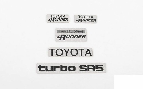RC4WD 1985 Toyota 4Runner Emblem Set Z-S1926 4 Runner Front Rear Side Logo Badge - Bild 1 von 4