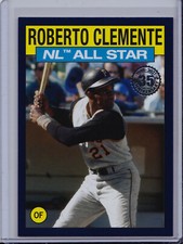 Roberto Clemente 2021 Topps Series 2 Blue Parallel 1986 All Star Insert Pirates