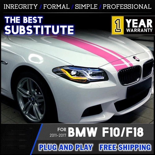BMW 5 Series F10 M5 Xenon Headlights G30 LED DRL Lamps Update - FULL SET - Picture 3 of 19