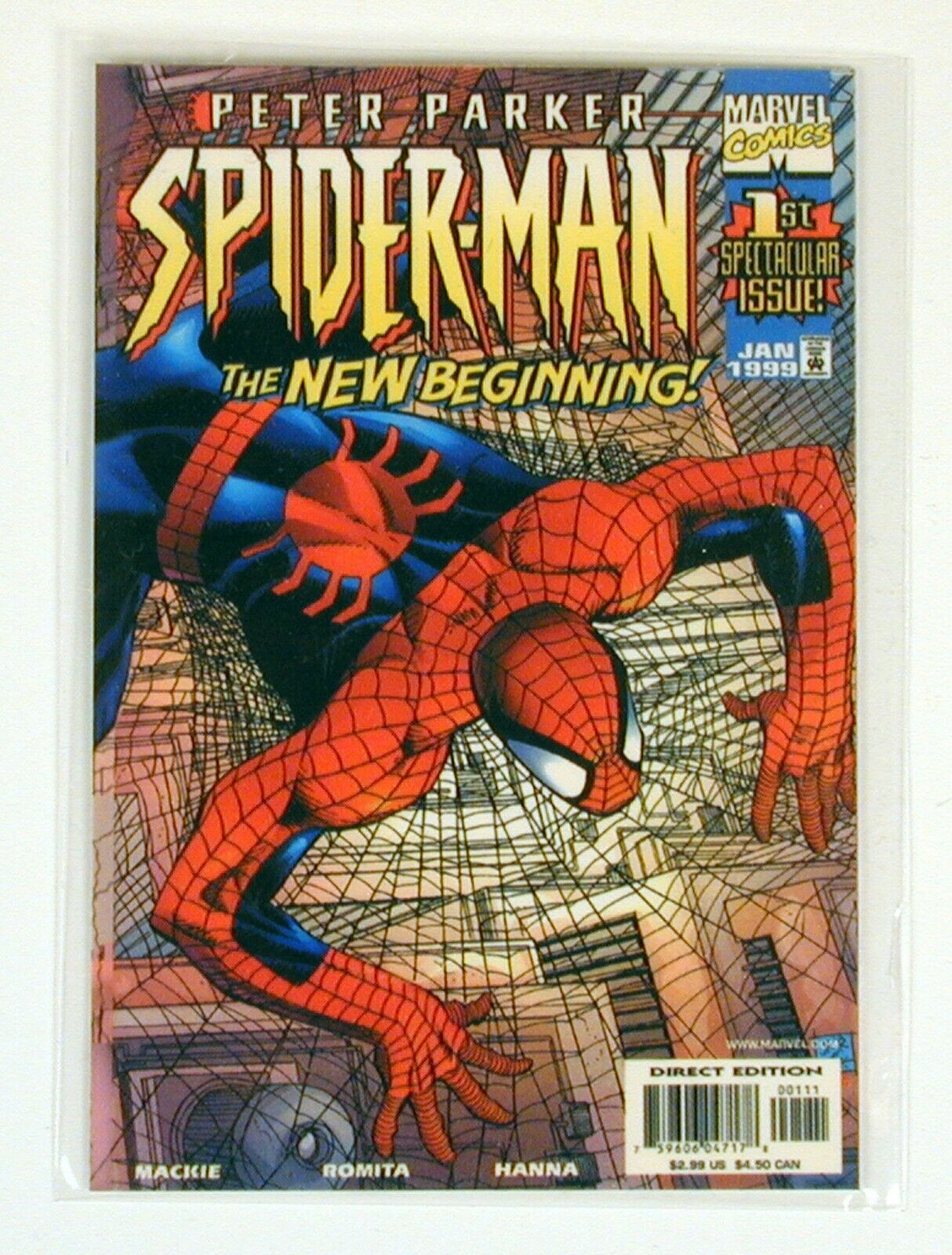 Spider-Man The New Beginning Mini Collector Comic Book Cover 