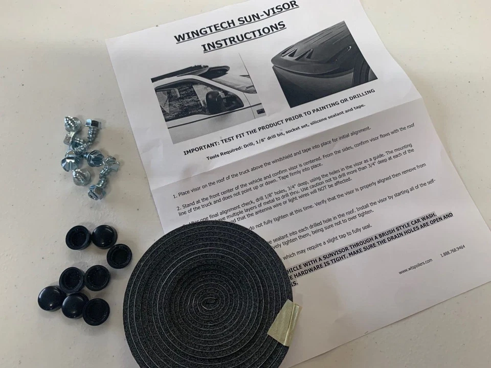 Неокрашенный солнцезащитный козырек 2007-2013 для Chevy Tahoe / Suburban / Silverado - Изображение 3 из 3