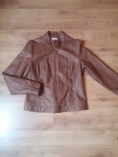 Damen Kunstlederjacke Lederjacke Jacke Blouson braun Pimkie Gr. M / 40 TOP!!