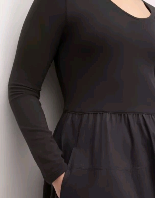NWT Everlane The Long-Sleeve Supima Cotton Jersey Riviera Dress Black Sz S $128 | eBay NWT Everlane The Long-Sleeve Supima Cotton Jersey Riviera Dress Black Sz S $128 | eBay