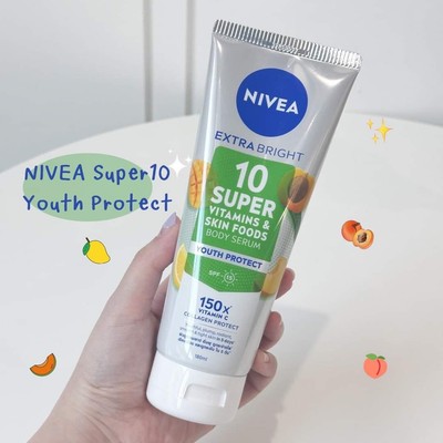 Nivea Extra Bright 10 Super Vitamin & Skin Foods Body Serum Youth Serum 180ml