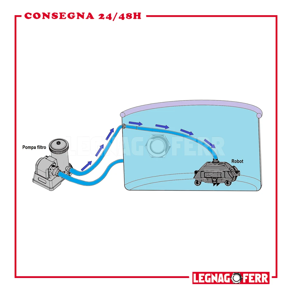 Intex 28001 Robot Robottino Pulizia Piscina Automatica Intex Versione 2023 - Immagine 4 di 4