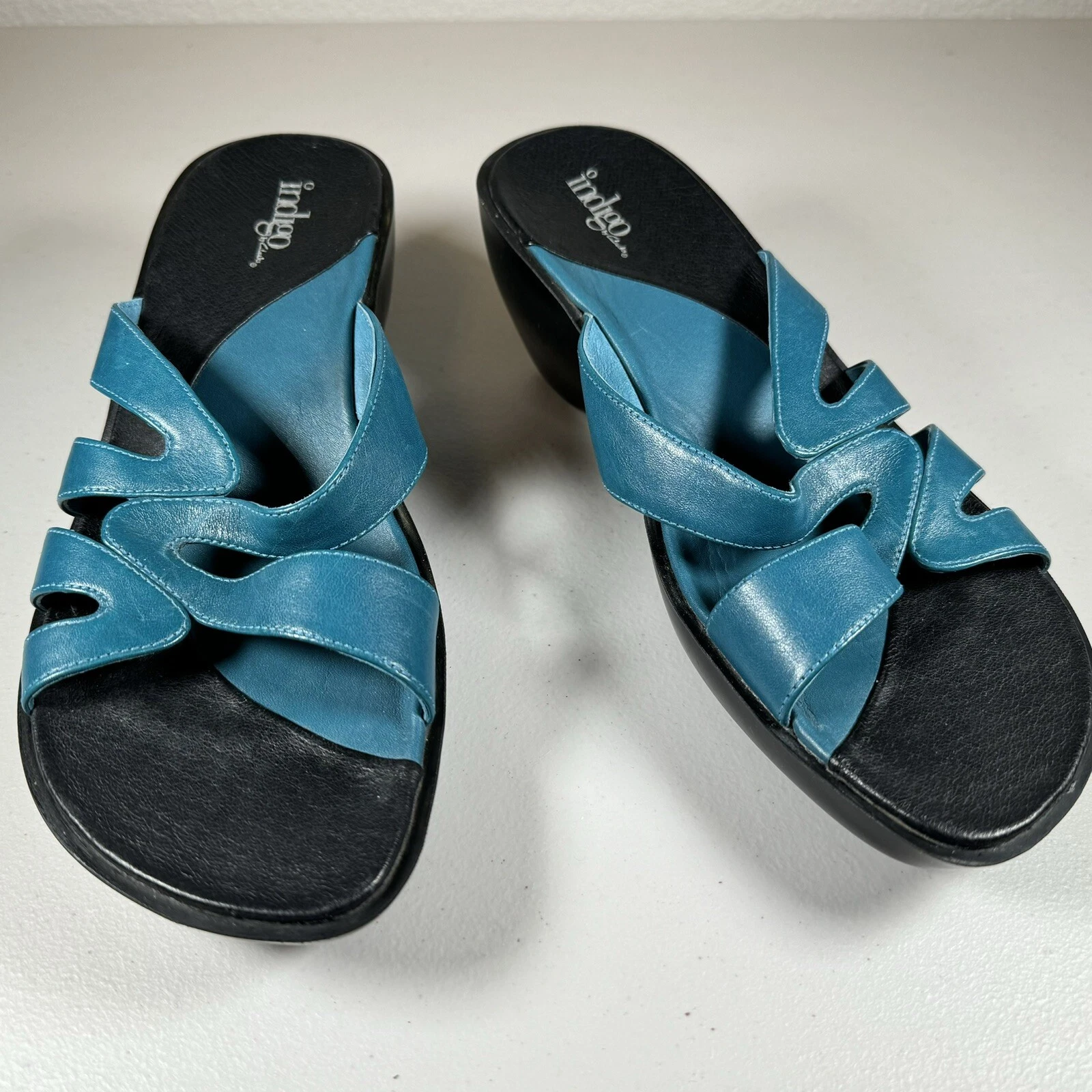 CLARKS Sandali da donna Indigo By Clark's zeppa taglia 7M