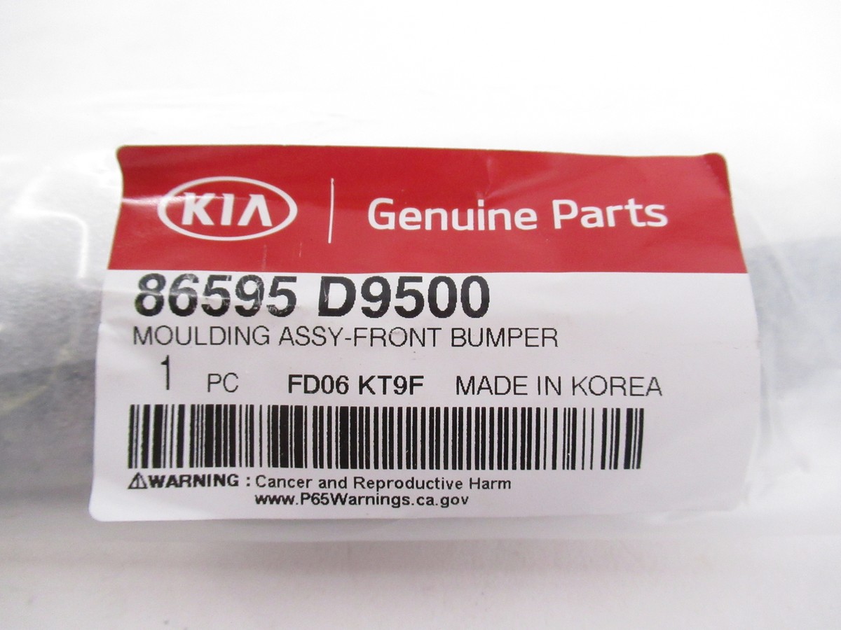 Genuine OEM Kia 86595 D9500 Front Bumper Trim Molding Assy 2020