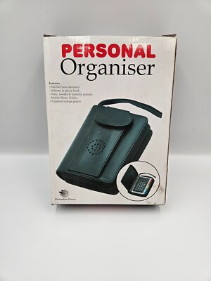 Vintage Personal Organizer mit Taschenrechner Aufbewahrung Brandneu Flowerfete Direct