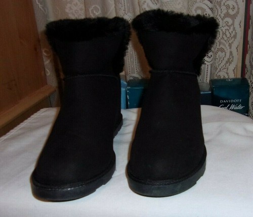 JUICY COUTURE WOMEN'S FUR BLACK ANKLE 